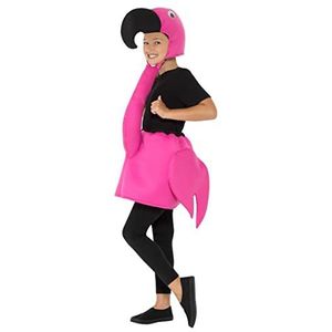 Kids Flamingo Costume, Pink, with Tabard & Hooded Neckpiece