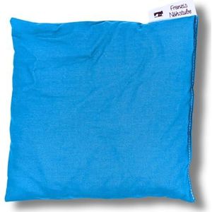 Franzis Nähstube 20x20cm Speltkussen turquoise in 100% katoen I Speltgraankussen 20x20 voor magnetron I Warmtekussen, Speltkern kussen, Nekverwarmend kussen