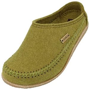 HAFLINGER Blizzard Credo vilten pantoffels met rubberen zool, riet, 36 EU
