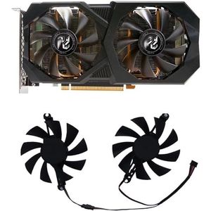 2 stuks/set 98 mm montageafstand 85 diameter grafische kaartventilator T129215SU GPU-koeler voor PELADN RX 580 8G voor RX6600M