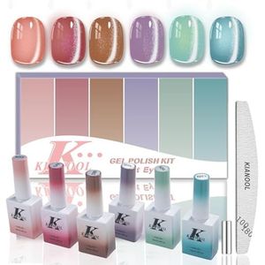 Cat Eye Gel Polish - 6 Kleuren Gel Nagellak Set - 10ML - Soak-Off UV/LED Gellak