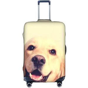 Amrole Bagage Cover Koffer Cover Protectors Bagage Protector Past 18-30 Inch Bagage Rode Panda, Mooie Golden Retriever Hond, L