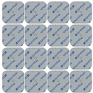 StimPads - TENS/EMS Elektroden - 45x45mm - 16 Stuks - Snap Connector 3.5mm - Herbruikbare Vervangende Pads voor Pijnbestrijding