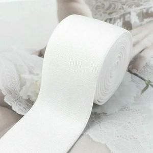10M 10-50mm Nylon Elastisch Band Ondergoed BH Schouderband Stretch Tape Naaiband Kleding Rubber Lint DIY Accessoire-Wit-35mm-10Meter