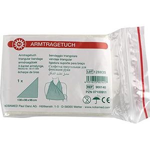 Noba - Écharpe Triangulaire - Wit - Viscose - 1 Stuk