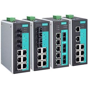 Entry-level managed Ethernet switch with 8 10/100BaseT(X) ports, 0 to 60°C operating temperature