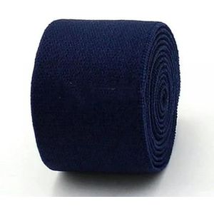 Kleur geweven babybroek rubberen band elastische band platte dikke elastische zachte elastische band diy kledingaccessoires-marineblauw
