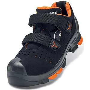 Uvex 2 veiligheidssandalen S1P - voor dames en heren - W10 (smal), zwart, 45 EU Schmal