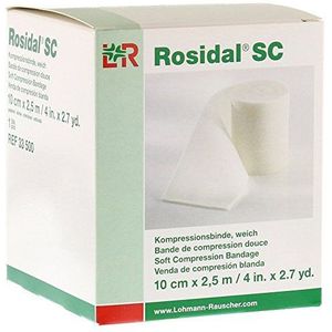 Rosidal SC kompres, gebonden, zacht, 10 cm x 2,5 m, 1 stuk