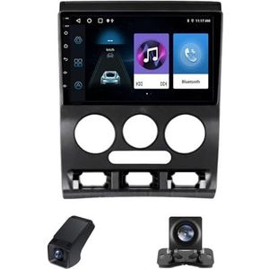 Autoradio geldt voor Kia Rio 1 2002-2005,9 inch Touchscreen Navi met Wireless Carplay Android Auto 2 DIN Radio Android Bluetooth WiFi FM+Achteruitrijcamera/Stuurwielbediening(X1)