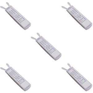 5 set Konijn TV Afstandsbediening Cover Siliconen Clear Protector Case Cover Skin TV Airconditioning Afstandsbediening Case Type 01