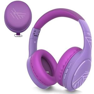 PowerLocus Bluetooth hoofdtelefoon, over-ear, hoofdtelefoon, draadloos met 3-EQ-modi, 60 uur speeltijd, hifi-stereo, opvouwbare headset met microfoon, traagschuim oorkussens en stoffen hoofdband voor