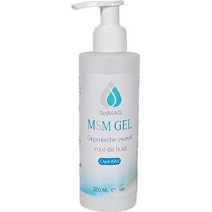 SoLMAG MSM Gel - OptiMSM® huid en gezicht - lotion - 200 ml balsem - bevat MSM (methylsulfonylmethaan) - MSM Gel Versterkt, kalmeert en verhoogt het herstellend vermogen van je huid