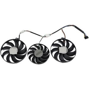 T129215SU T128010SU 7-pins 5600XT RX5700XT voor ASUS voor Radeon RX 5600 5700 XT TUF X3 EVO OC grafische kaart koelventilator(3Pcs)