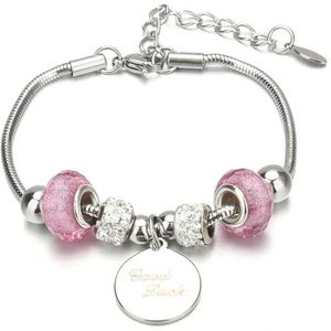 Levensboom vlinder bedelarmbanden kristal kralen armband vrouwen roestvrij staal armbanden & armbanden sieraden cadeau