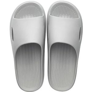 Non-slip Bathroom Slippers,Soft Slippers,Indoor And Outdoor Platform Pool Slippers Shower Slippers (Color : Gray, Size : 35-36)