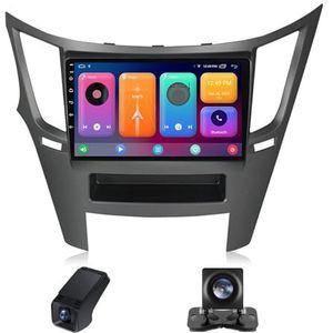 Android 13 Autoradio geldt voor Subaru Outback 4 BR Legacy 5 2009-2014 9 inch Touchscreen Autoradio met Wireless Carplay Android Auto Navi GPS Bluetooth WiFi+Telecamera Achterkant(NF-1)