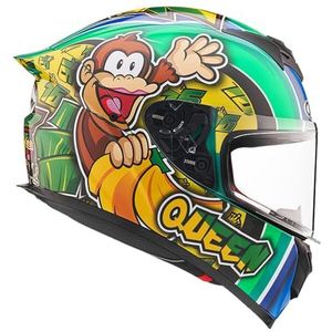Motorhelm, Volledige motorhelm ECE 22.06 goedgekeurd for mannen en vrouwen for racefietsen, scooters bromfietsen(G,XXL/(60~61cm))