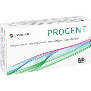Menicon Progent SP contactlenzen intensieve reiniger elk 5 ampullen A+B + container (5x)