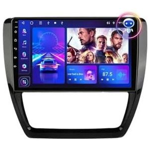 GEUXE Android 12 Autoradio Fit for Volkswagen for Vw Sagitar Jetta Bora 2011-2018 Multimidia Video 2 Din 4G + Wifi Gps Navigaion Head Unit (Color : T3L-MIC)