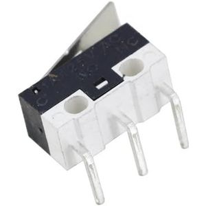 10 stuks kleine microschakelaars voor auto's met scrollwiel en gebogen handgreep (platen rechts bend)