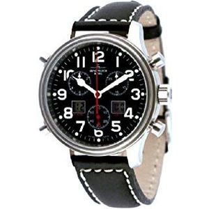 Zeno-Watch herenhorloge - New Classic Pilot Chrono-alarm - 9576Q-a1
