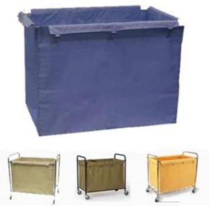 Vervangende voeringzak voor waswagen, 400L Rechthoekige commerciële wasmand vervangende zakken, for rolwasmanden, wasserij, hotel(C)