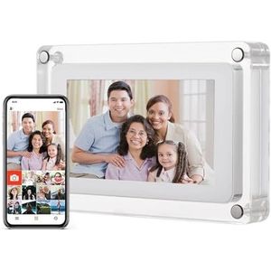 10,1 Inch WiFi Acryl Digitale Fotolijst Digitale Fotolijst Muziekvideospeler Automatische Rotatie 8G Multifunctioneel