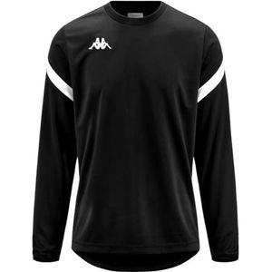 Kappa - Dolvano sweatshirt voor heren, Zwart, wit, L/Tall