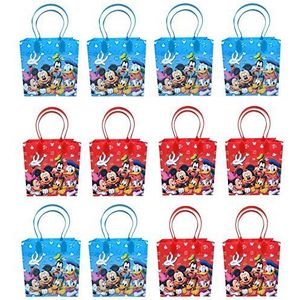 Disney Mickey & Minnie Mouse Goodie/Favor/Gift Bags for Kids 12pc