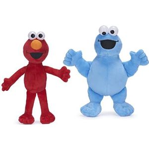 Posh Paws 37623 Sesamstraat Elmo en Cookie Monster 8"" Beanie Soft Toys (18cm) Assortiment (2 tekens om te verzamelen), Multi