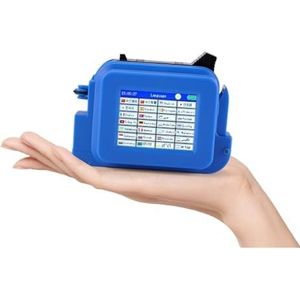 Mini Handheld Inkjet Printer 12.7mm Met Snel Drogende Inkt for Tekst QR Barcode Batchnummer Logo Datum Labelprinter Niet-gecodeerd(Include 2 Cartridges)