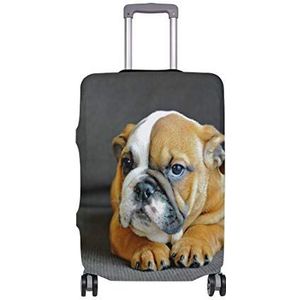 AJINGA Engelse Bulldog Puppy Travel Bagage Protector koffer Hoes L 26-28 in