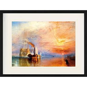 1art1 Joseph William Turner Poster The Fighting Temeraire, 1839 Ingelijste Foto Met Passepartout | Muur Foto's | In Een Fotolijstje 80x60 cm