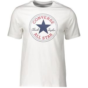 CONVERSE 10025459-A03 Chuck Patch Tee T-shirt Unisex volwassenen Optical White maat XL, optisch wit, XL