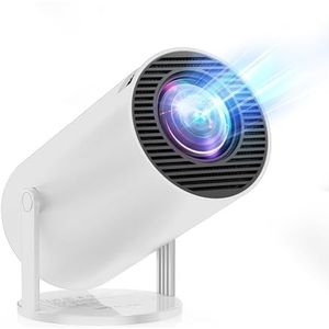[Geïntegreerde app & Auto Keystone] 4K beamer ondersteunt 20.000 lumen 2025 draagbare mini-projector met Android TV WiFi 6 Bluetooth 5.4 180° rotatie voor HDMI/USB/tv-stick/smartphone/laptop