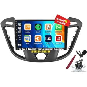 Android 15 autoradio voor F-ord Transit Tourneo Custom (2013-2018) 9 inch 2K touchscreen multimedia speler met Carplay, GPS navigatie, BT 5G, WiFi, DSP, SWC,Y1