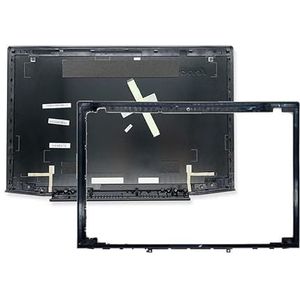 WANGHUIH LCD Achterkant Bovenste Deksel Bezel Scharnieren Compatibel met Lenovo Y50-70 Laptop Touch Screen Versie (A+B)