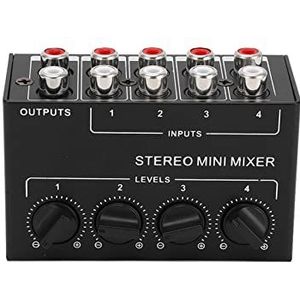 Stereomixer, 12dB maximale versterking Audiomixers voor mixen