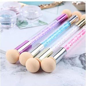 Onsinic Nail Art Pen Penseel 1st Dubbele Nail Art Spons Schilderij Penseel Nail Art Gradiënt Penseel voor Thuis en Professionele Nagel