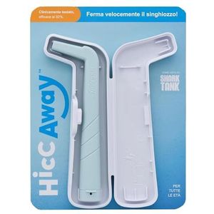 HiccAway Hikkstro - zoals te zien op haaientank, klinisch bewezen verlichting voor alle leeftijden, kinderen en volwassenen - veilig, licht en herbruikbaar (Lichtblauw)