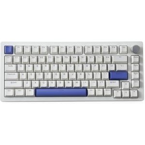 Mechanisch gamingtoetsenbord A75 TKL met een hyper snelle magnetische schakelaar en compacte RGB-verlichting met 82 systemen (OEM-PBT-White Peri)
