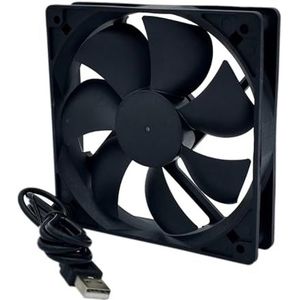 Hogesnelheidsventilator met stille kogellager 12 cm voor DC 5 V 0,25 A 2-pins borstelloze afvoerventilator DC 2200 rpm voor CPU