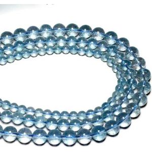 Zwarte Onyx Agaat ronde stenen kralen voor sieraden maken DIY armband ketting hangers 4/6/8/10/12/mm streng 15''-Topaas Blauw-4 mm Ongeveer 90 stuks