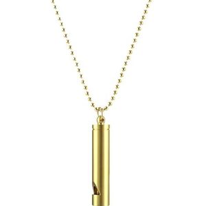 Ademhalingsketting van Roestvrij Staal - Draagbare Stressverlichting en Mindful -ketting, Fluitje voor Ademhalingsoefeningen en Angstverlichting