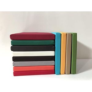 EN AyuL Waterdicht stoelkussen voor stoel, 45 x 45,50 x 50 cm, antislip tuinstoelzitkussen, zacht stoelkussen voor terras, huis, buiten (40 x 40 x 3 cm, zwart)