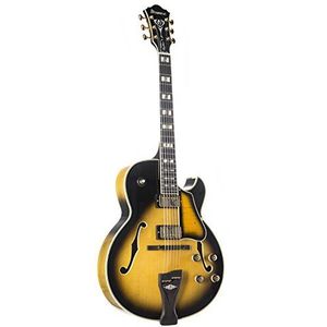 Ibanez LGB300-VYS George Benson Vintage Yellow Sunburst - Semi-akoestische Custom gitaar