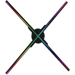65CM 576LED WIFI 3D Holografische Fan Projector LED Fan Blote Oog Reclamemachine Muur Gemonteerde Reclamemachine