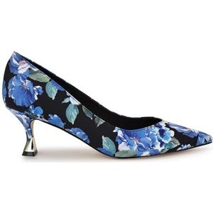 Nine West Dames Ariella Pumps, Blue Bouquet Floral Multi 422, 37 EU, Blue Bouquet Floral Multi 422, 37 EU