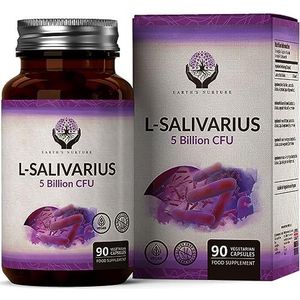 EN Lactobacillus Salivarius Probiotic | 90 High Strength Lactobacillus Salivarius Capsules - 5 Billion CFU L-Salivarius Probiotics per Capsule | Non-GMO, Gluten & Allergen Free | Made in The UK